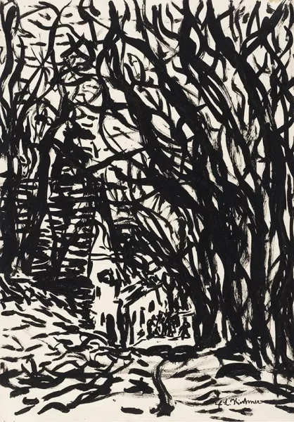 Ernst Ludwig Kirchner — Waldweg zum Haus