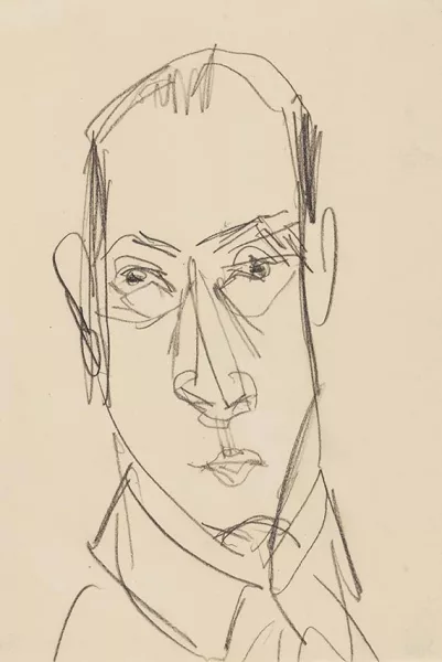 Ernst Ludwig Kirchner — Porträt Hugo Biallowons