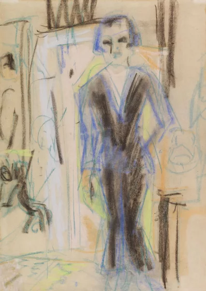 Ernst Ludwig Kirchner — Stehende Dame im Abendkleid