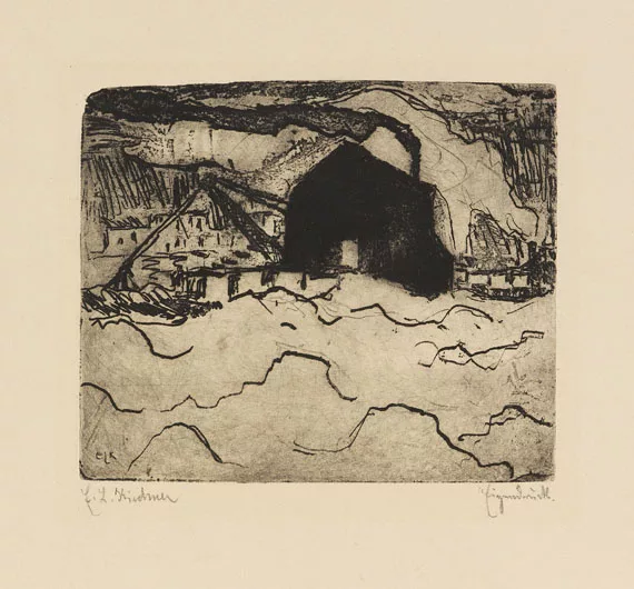 Ernst Ludwig Kirchner — Sandbagger an der Elbe