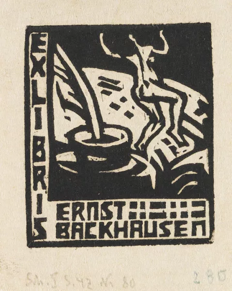 Ernst Ludwig Kirchner — Exlibris Backhausen