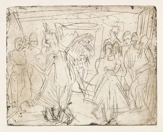 Ernst Ludwig Kirchner — Bauerntanz in der Sennhütte