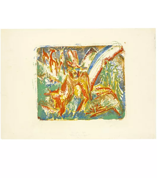 Ernst Ludwig Kirchner — Kühe im Regenbogen