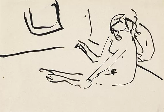 Ernst Ludwig Kirchner — Am Boden sitzender Akt