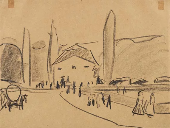 Ernst Ludwig Kirchner — Pavillon am Palaisteich im Großen Garten
