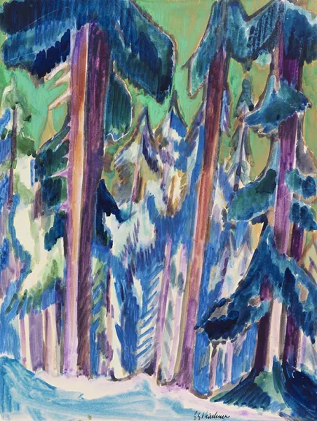 Ernst Ludwig Kirchner — Bergtannen im Winter