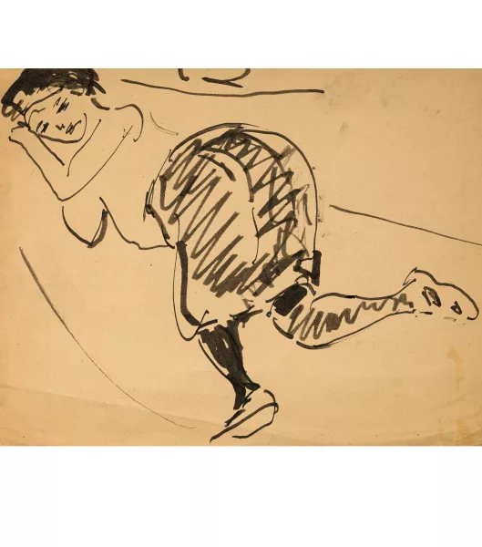 Ernst Ludwig Kirchner — Mädchen auf Diwan