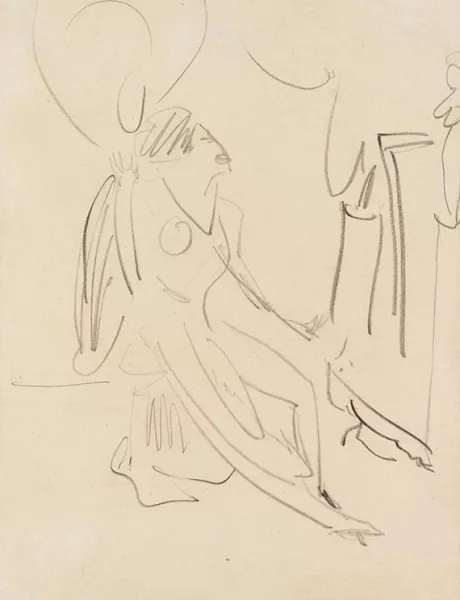 Ernst Ludwig Kirchner — Weiblicher Akt im Atelier