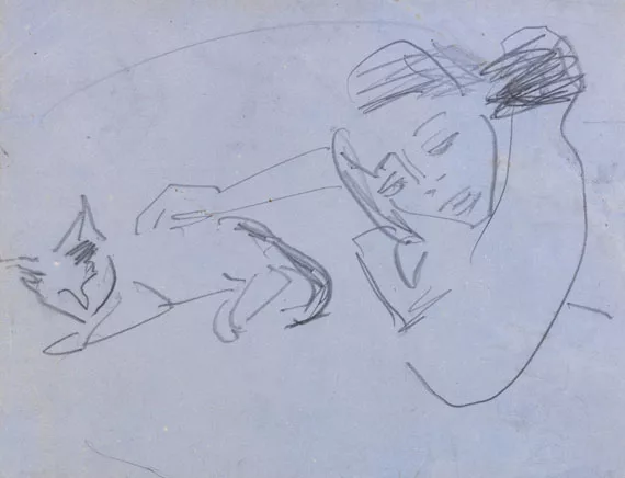 Ernst Ludwig Kirchner — Fränzi mit Katze