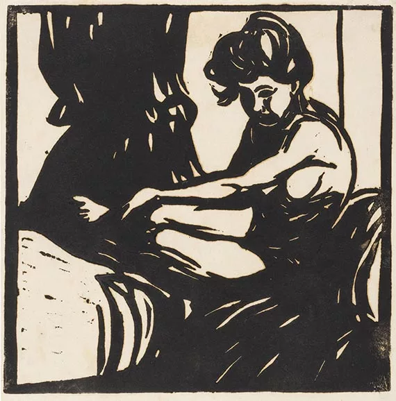 Ernst Ludwig Kirchner — Sitzender Mädchenakt