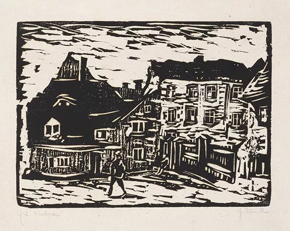 Ernst Ludwig Kirchner — Häuser in der Schützengasse, Dresden