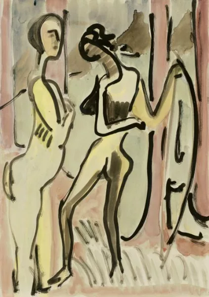 Ernst Ludwig Kirchner — Zwei Akte unter Bäumen