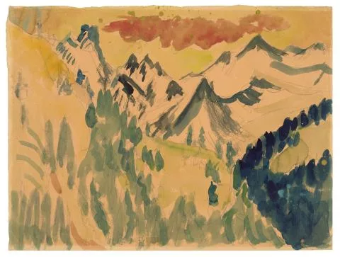Ernst Ludwig Kirchner — Davoser Berglandschaft