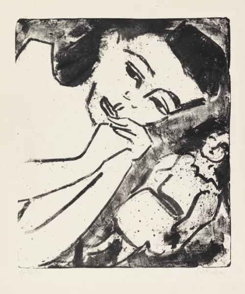 Ernst Ludwig Kirchner — Fränzikopf mit Puppe