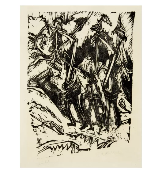 Ernst Ludwig Kirchner — Schnitter, zu Berg gehend (Aufsteigende Mäher)