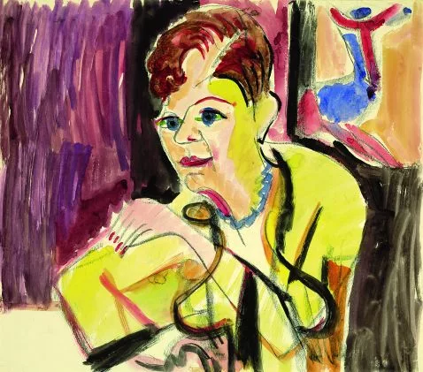 Ernst Ludwig Kirchner — Frauenporträt (Lesende)