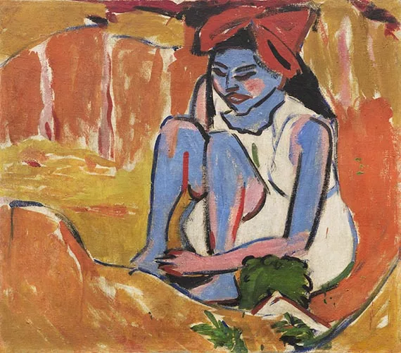 Ernst Ludwig Kirchner — Das blaue Mädchen in der Sonne