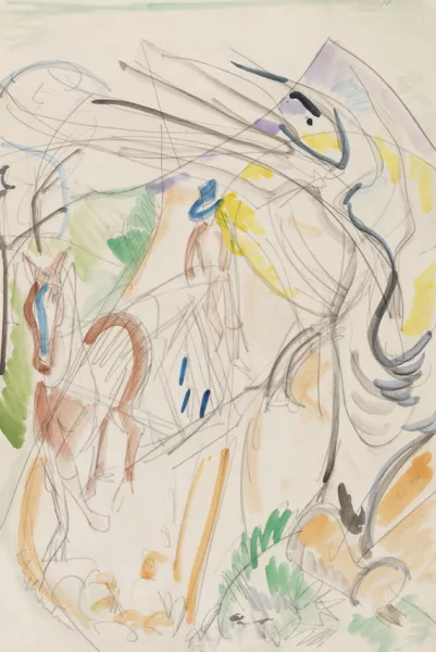 Ernst Ludwig Kirchner — Fuhrwerk (im Taunus)