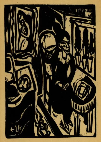 Ernst Ludwig Kirchner — Das Stiftsfräulein am Nähtisch