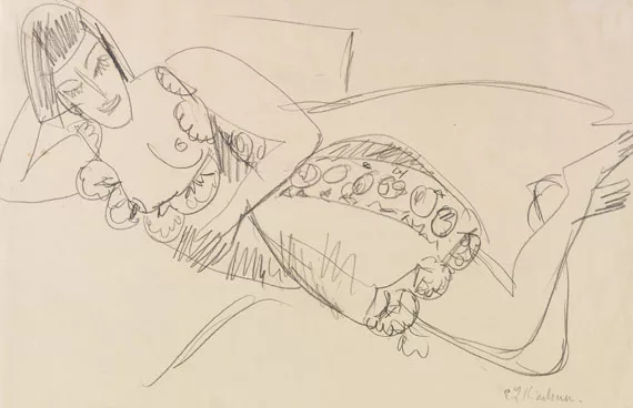 Ernst Ludwig Kirchner — Liegender Frauenakt