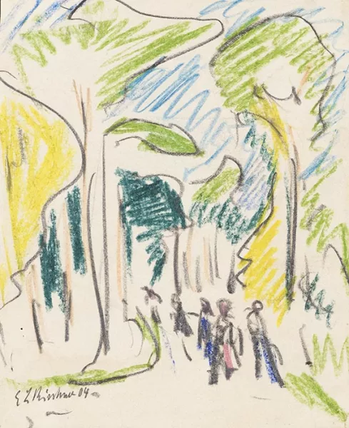 Ernst Ludwig Kirchner — Spaziergänger (Waldweg)