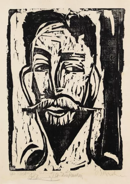 Ernst Ludwig Kirchner — Kopf Professor Graef