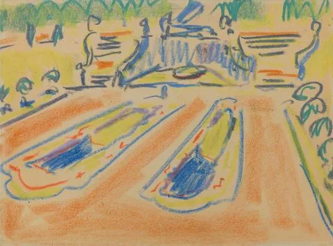 Ernst Ludwig Kirchner — Partie aus einem Dresdner Park