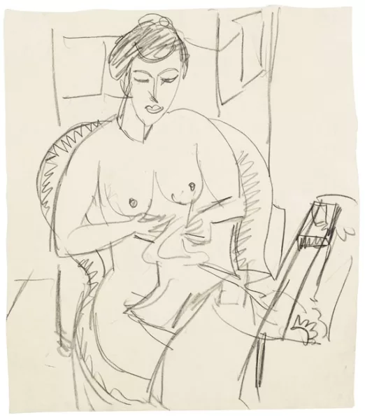 Ernst Ludwig Kirchner — Frau im Sessel