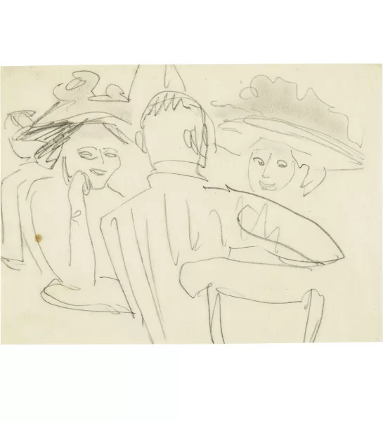 Ernst Ludwig Kirchner — Unterhaltung im Café