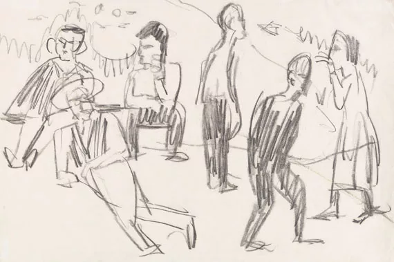 Ernst Ludwig Kirchner — Bauern auf der Alp bei Davos