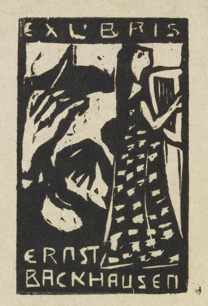 Ernst Ludwig Kirchner — Exlibris: Ernst Backhausen