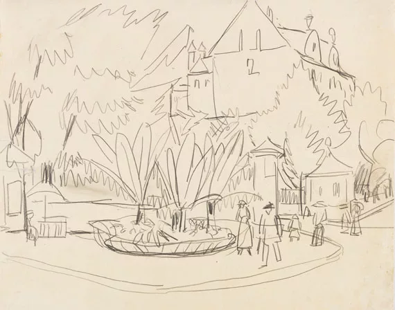 Ernst Ludwig Kirchner — Das Boskett in Dresden