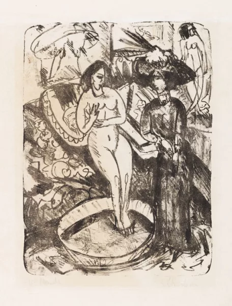 Ernst Ludwig Kirchner — Der Besuch der Freundin