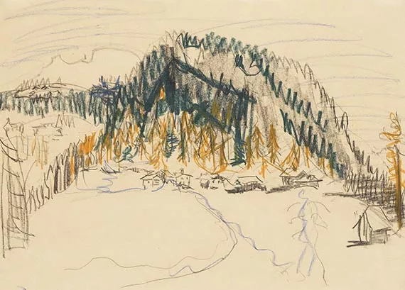 Ernst Ludwig Kirchner — Junkerboden (Landschaft bei Davos)