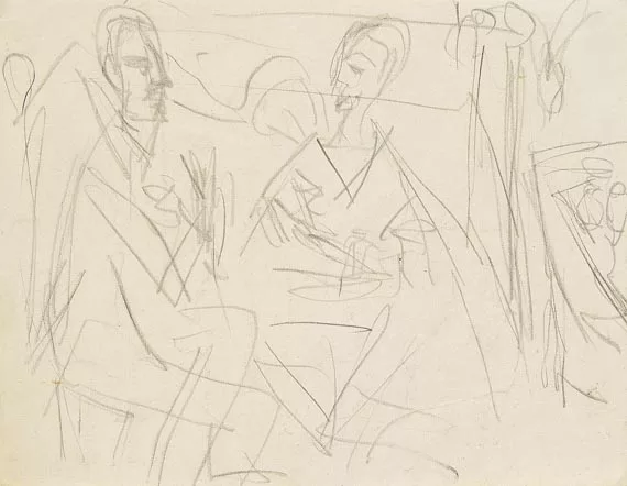 Ernst Ludwig Kirchner — Hugo bei uns (Biallowons und Erna)