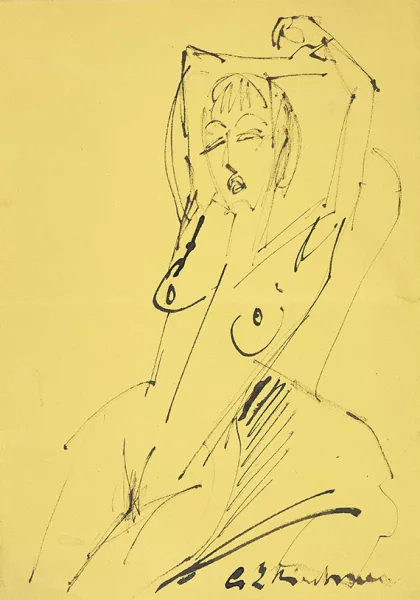 Ernst Ludwig Kirchner — Sich reckender weiblicher Akt