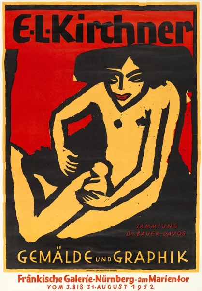 Ernst Ludwig Kirchner — Plakat für die Ausstellung der E. L. Kirchner