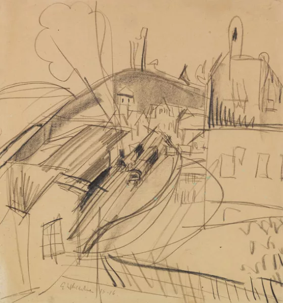 Ernst Ludwig Kirchner — Bahnhof Königstein