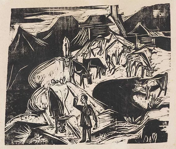 Ernst Ludwig Kirchner — Kuhherde auf der Alp im Herbst