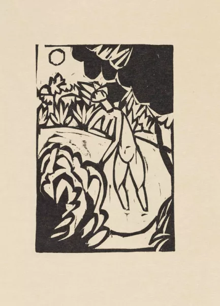 Ernst Ludwig Kirchner — Alfred Döblin, Das Stiftsfräulein und der Tod. + 1 Beigabe