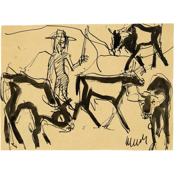Ernst Ludwig Kirchner — Hirt mit Kühen