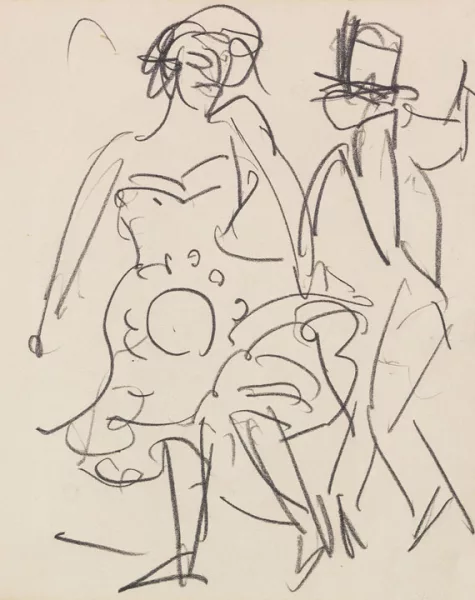 Ernst Ludwig Kirchner — Paar beim Tanz