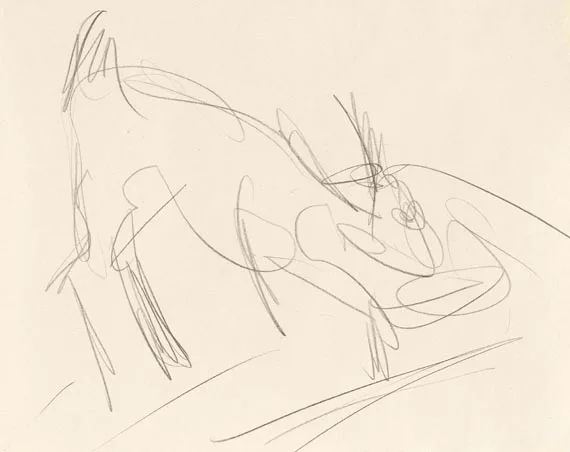 Ernst Ludwig Kirchner — Absteigende Kuh