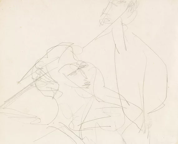 Ernst Ludwig Kirchner — Zwei Personen im Gespräch