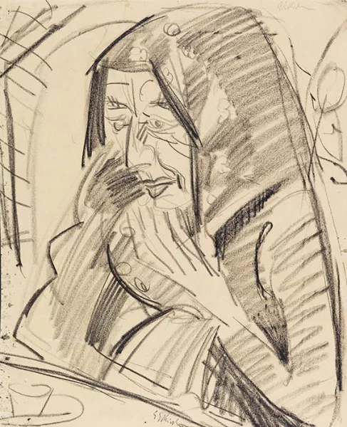 Ernst Ludwig Kirchner — Alte Bäuerin / Stehender und sitzender weiblicher Akt