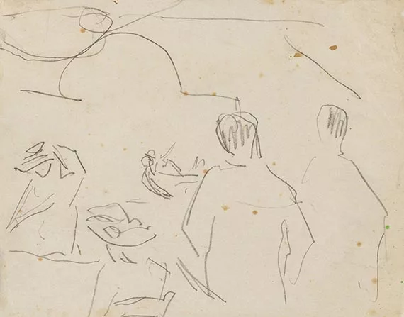 Ernst Ludwig Kirchner — Blick aus der Loge in den Tanzsaal (Eldorado)