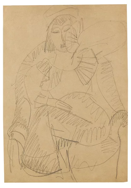 Ernst Ludwig Kirchner — Sitzende Frau im Sessel (Erna)