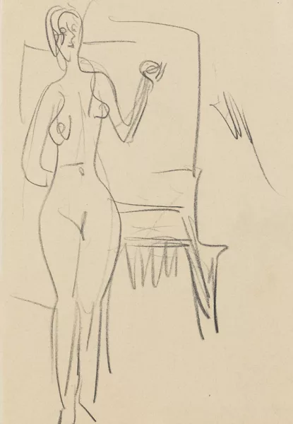Ernst Ludwig Kirchner — Stehender weiblicher Akt
