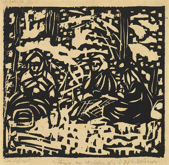 Ernst Ludwig Kirchner — Drei Frauen am Waldesrand