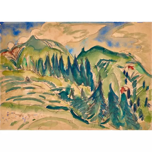 Berglandschaft bei Davos